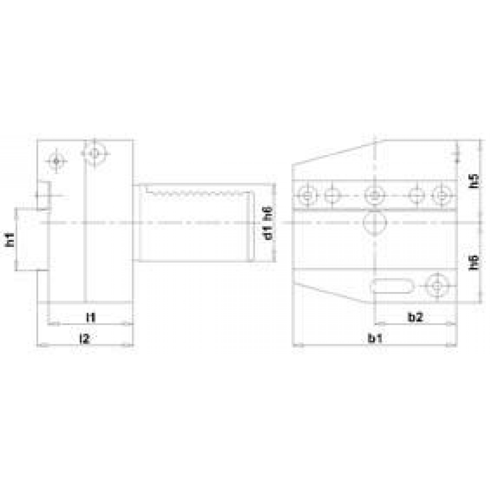 VDI-Abstechhalter AR/AL Abstechhalter VDI links AL 40x26mm FORTIS