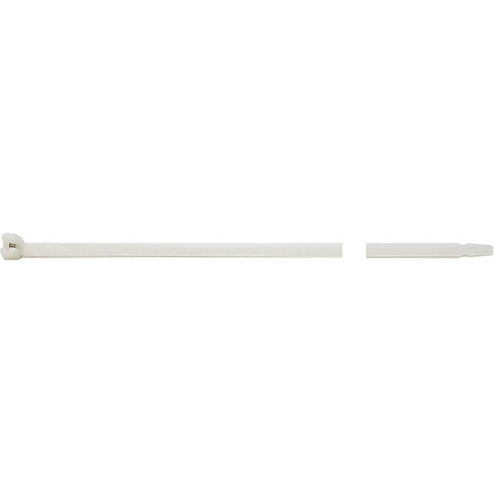 Kabelbinder 186x4,5mm Nylon natur mit Stahlnase SapiSelco a100Stück