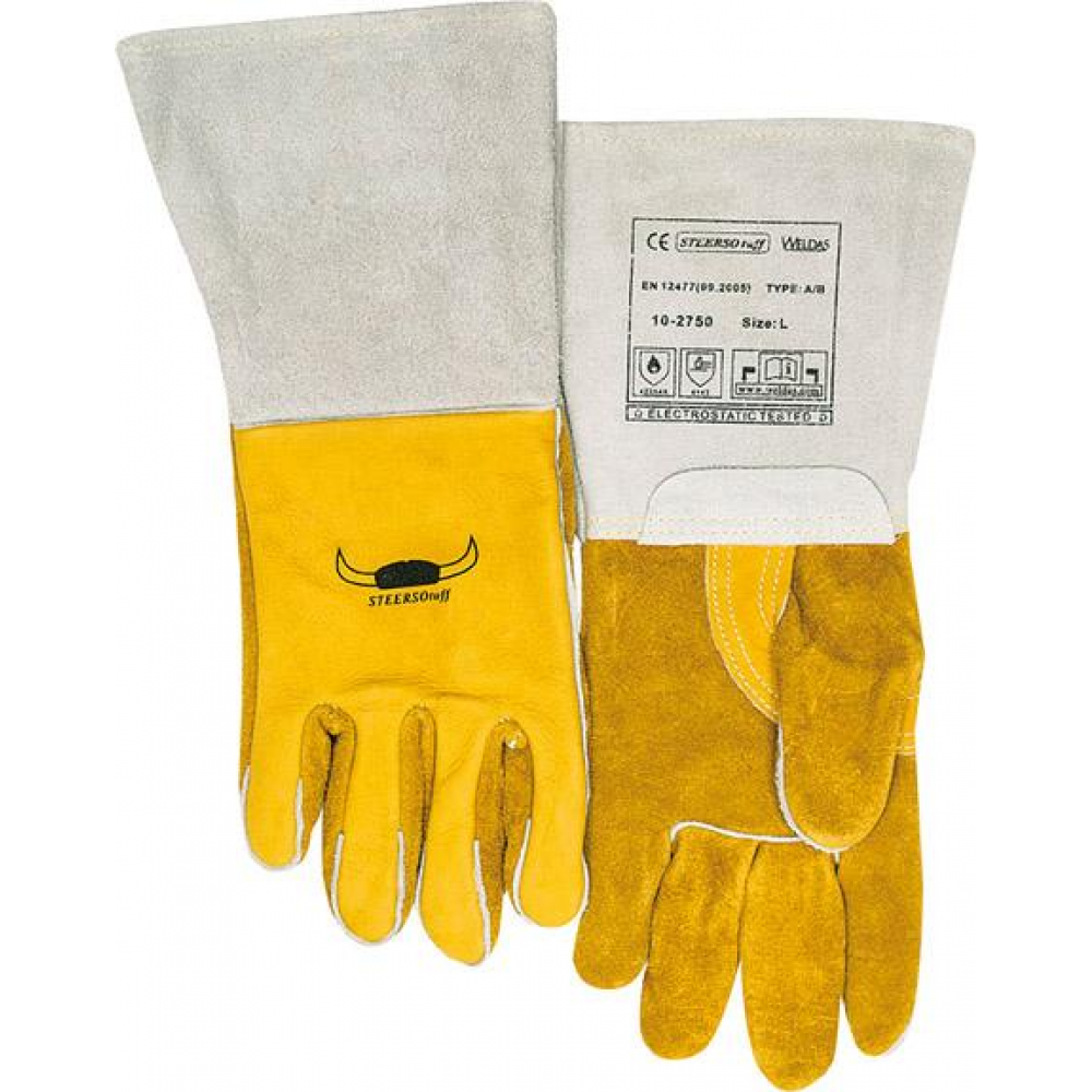 Schweißerhandschuh Nr. 10-2750, gelb Gr. XL (1 Paar) Weldas