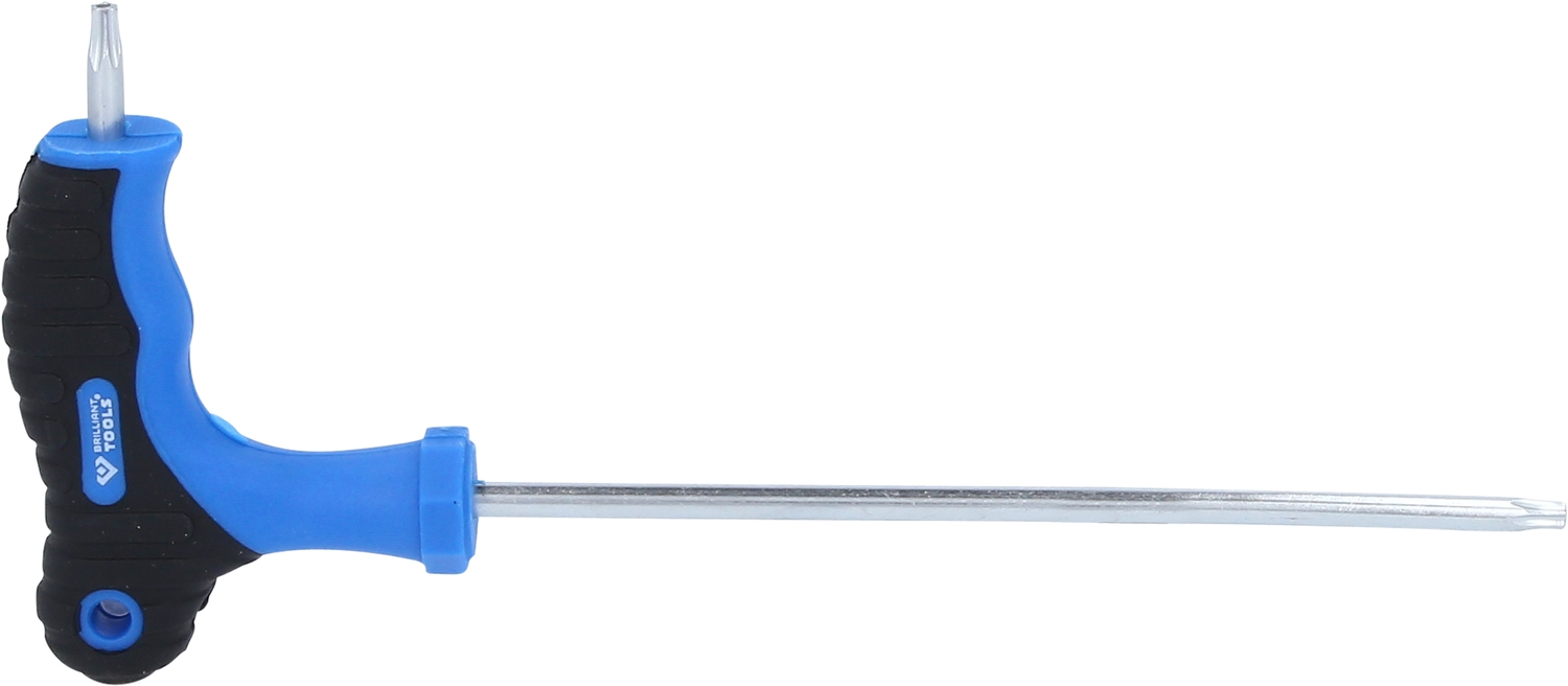Brilliant Tools  T-Griff-Torx® mit Stirnlochbohrung-Winkelstiftschlüssel T20 x 100 mm