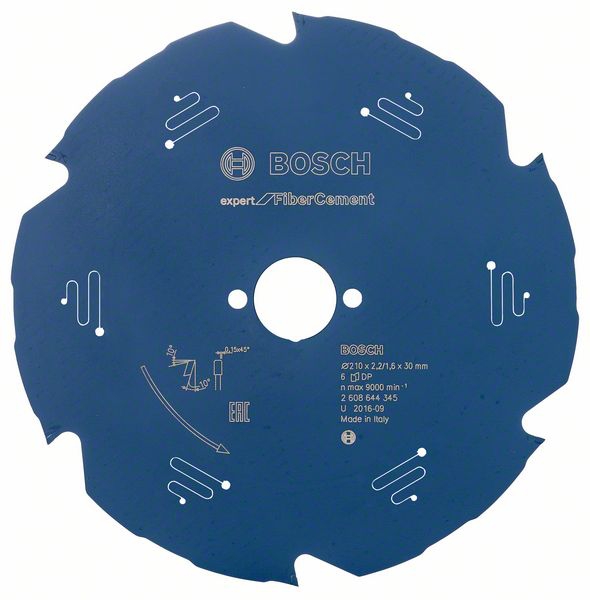 Bosch Kreissägeblatt Expert for Fibre Cement, 210 x 30 x 2,2 mm, 6