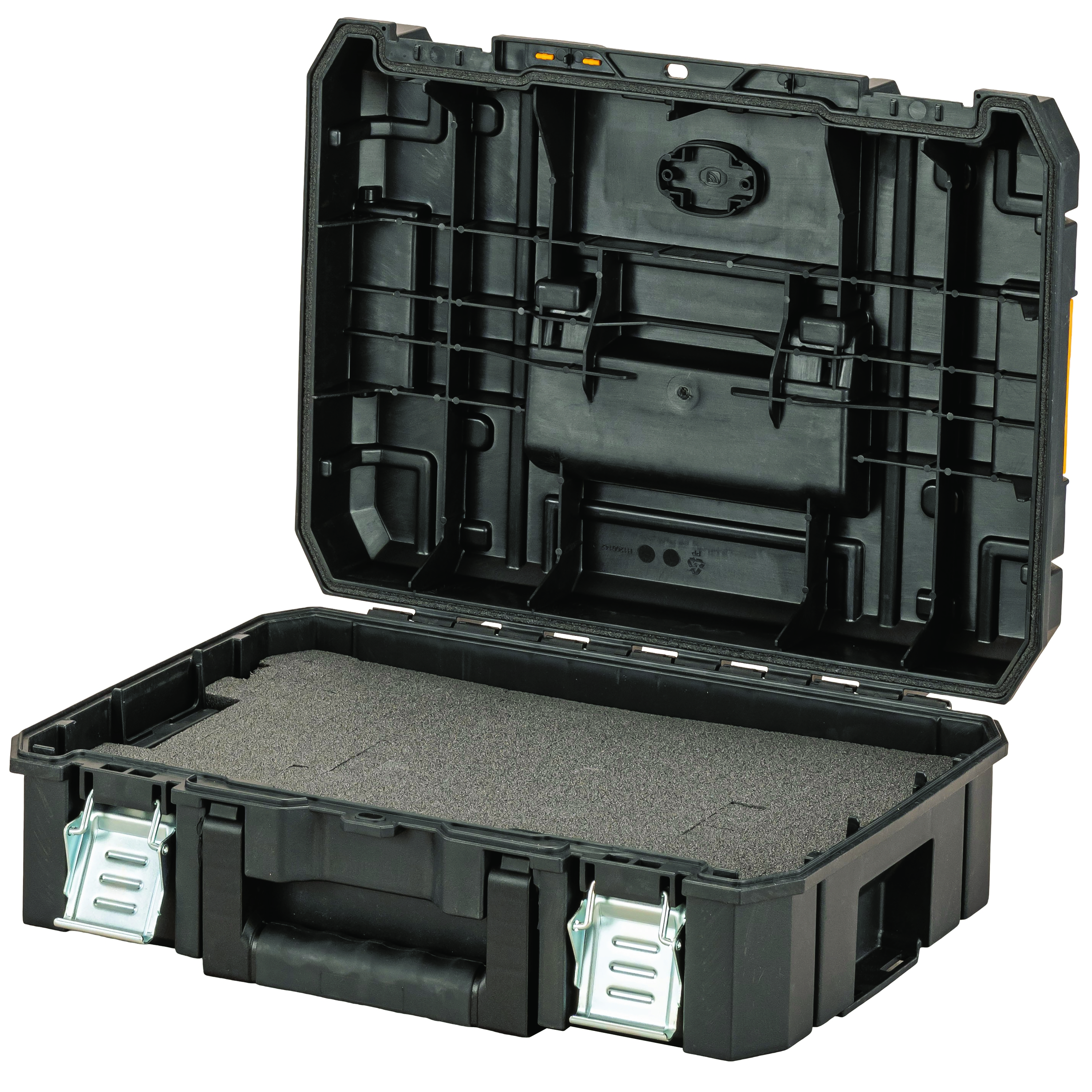 Dewalt DWST83345-1,  TSTAK II Werkzeugbox  IP54, TSTAK II Robuste und kompakte Werkzeugbox mit IP54 Schutz und Schaumstoffeinlage (24l Volumen)