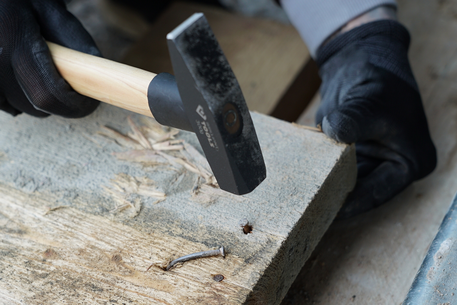 Brilliant Tools  Schlosserhammer mit Hickory-Stiel, 300 g