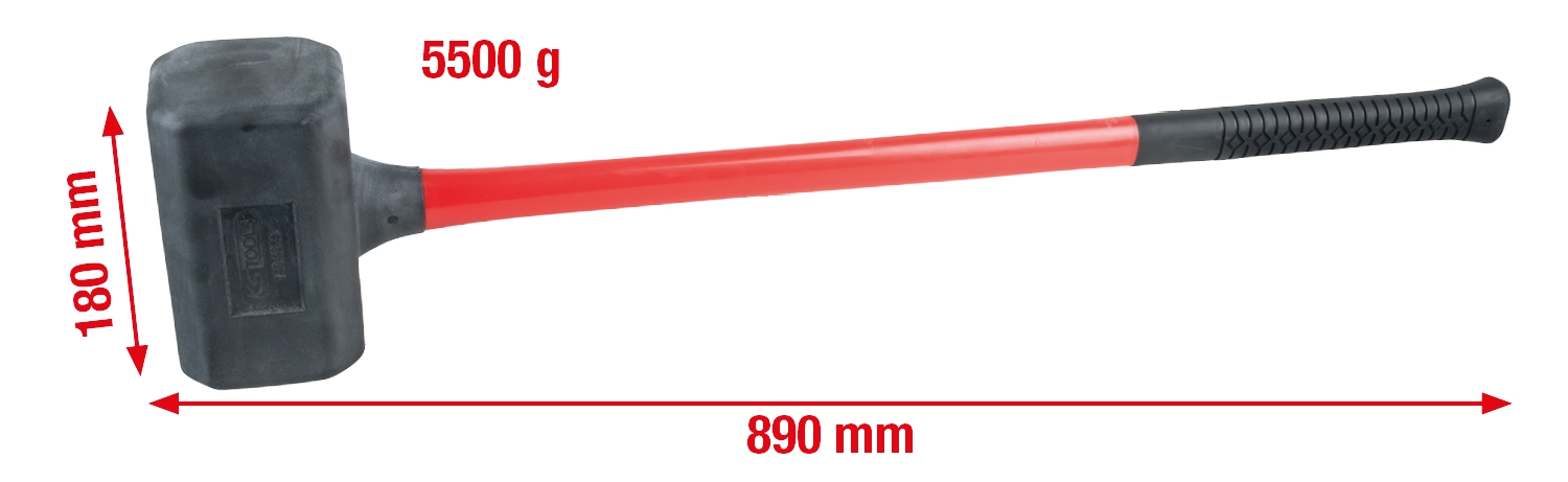 KSTOOLS Rückschlagfreier Schonhammer, XL, 5500g