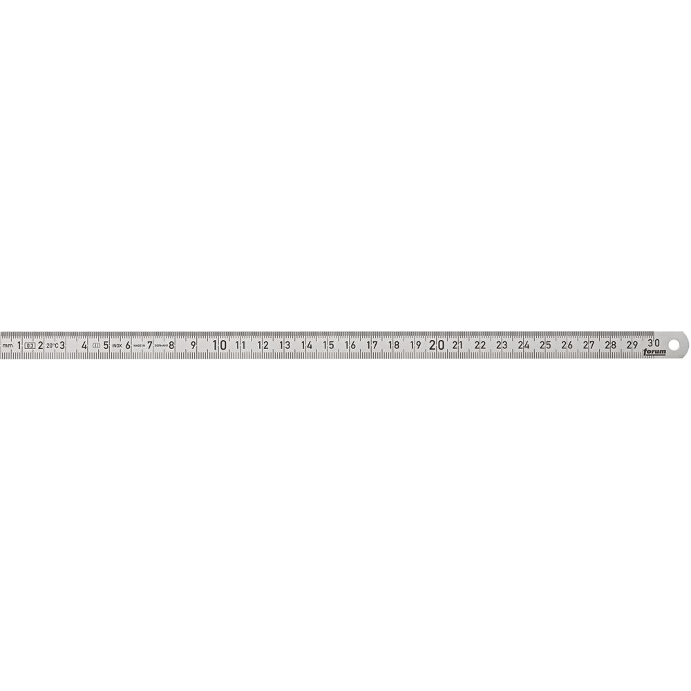 forum Stahlmaßstab - biegsam Federstahl, rostfrei - 300 x 13 mm