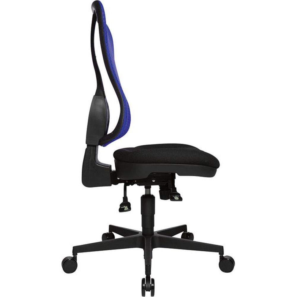 Bürodrehstuhl Modell Head Point SY Drehstuhl schwarz/blau,Netzr