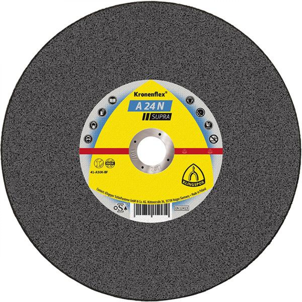Trennscheibe A 24 N Supra für Edelstahl A24N 125x2,5mm gekr. Klingspor