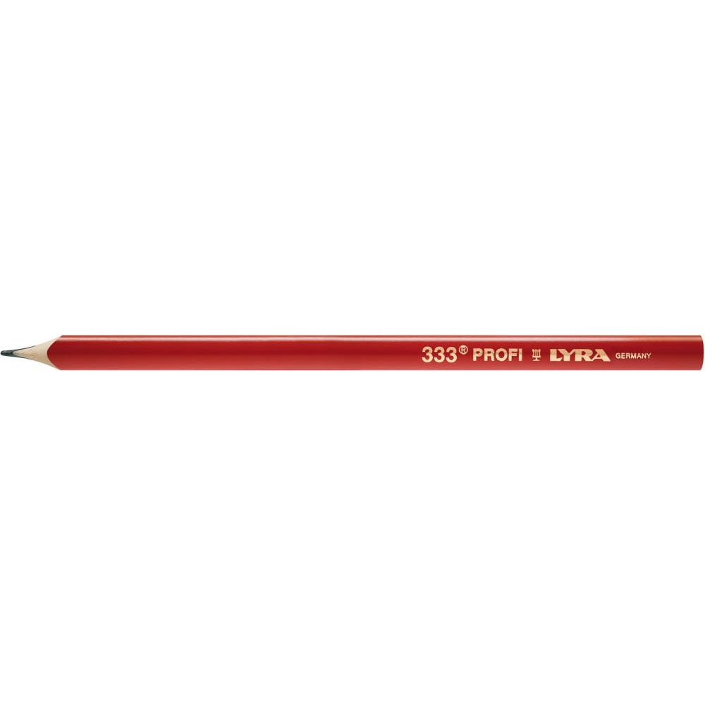 Zimmermannsbleistift 333, Pack oval333 rot 24cm a12 Lyra