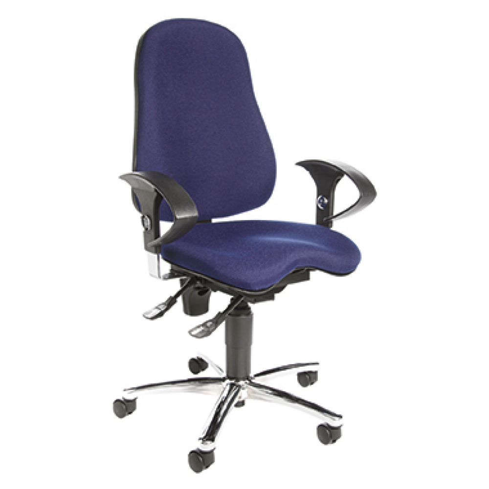 Bürodrehstuhl Modell Sitness 10 Drehstuhl blau