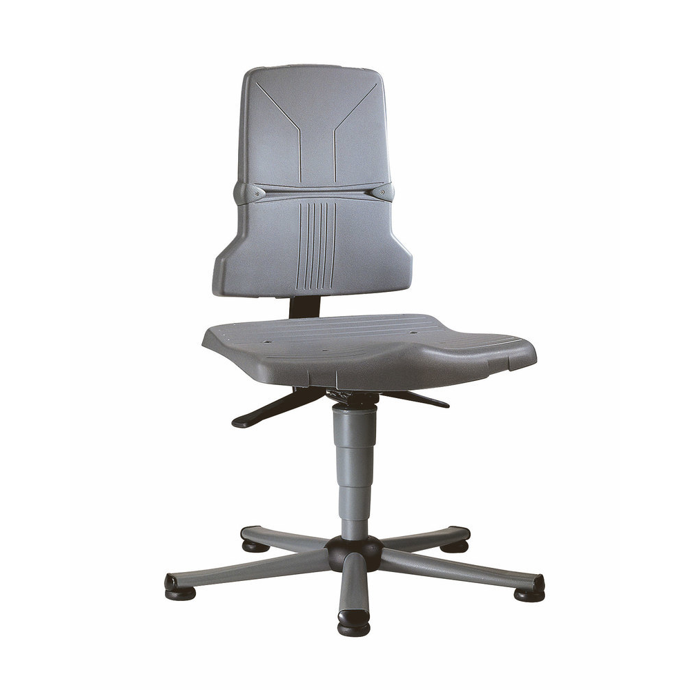 Arbeitsstuhl Modell Sintec 1 Bimos 9800-1000 grau Sitzhöhe 430-580 mm mit Gleiter
