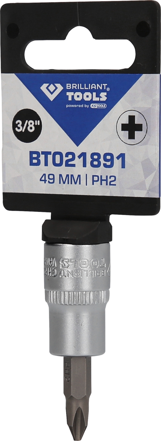 Brilliant Tools  3/8" PH Kreuzschlitz Bit-Stecknuss, PH2
