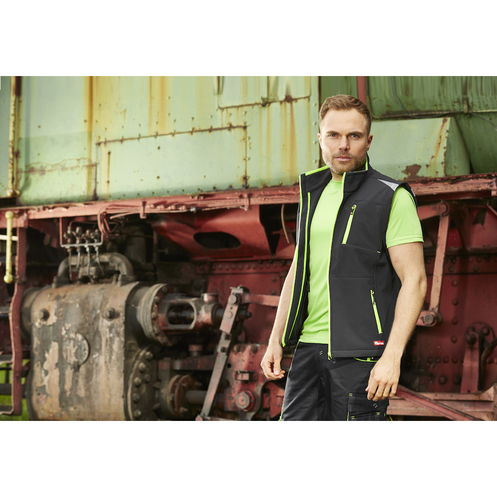 Softshellweste twenty-four FORTIS Herren Weste 24, /limegreen, Gr.XXL