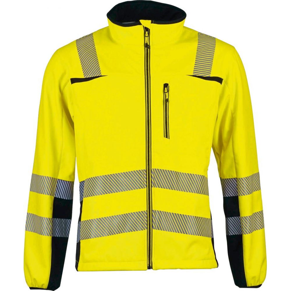 Softshelljacke Trendline Gr.XL, gelb/schwarz