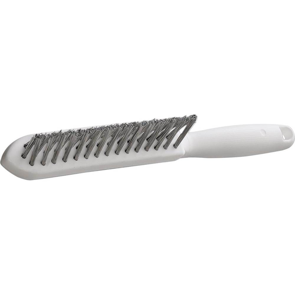 Kehlnahtbürste, Stahldraht V2A rostfrei Griff -Edelstahl glatt 0 35mm,Lessmann