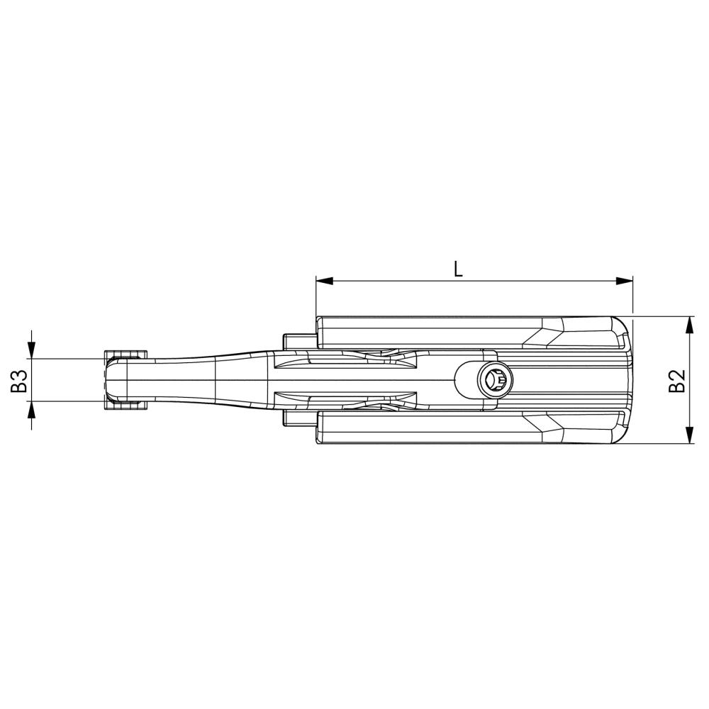 Kraftspanner verschiebbar 7600-22 M10x12AMF