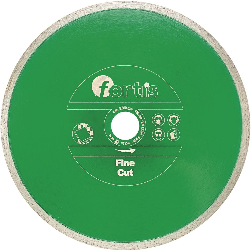 Diamant-Trennscheibe Fine Cut  115 mm Segmenthöhe 8 Bohrung 22,2 FORTIS