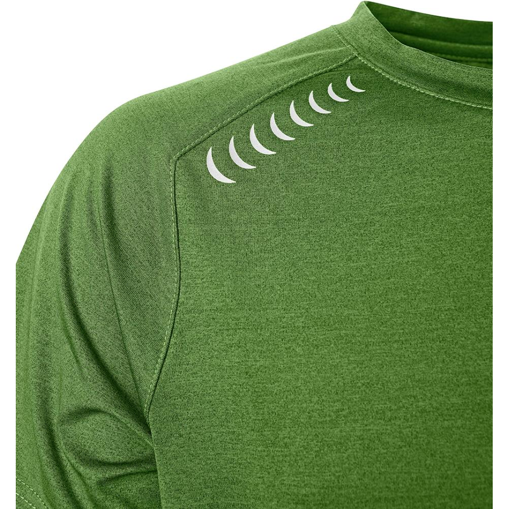 T-Shirt Gr. L grün/schwarz meliert Quick Dry Fortis Elements