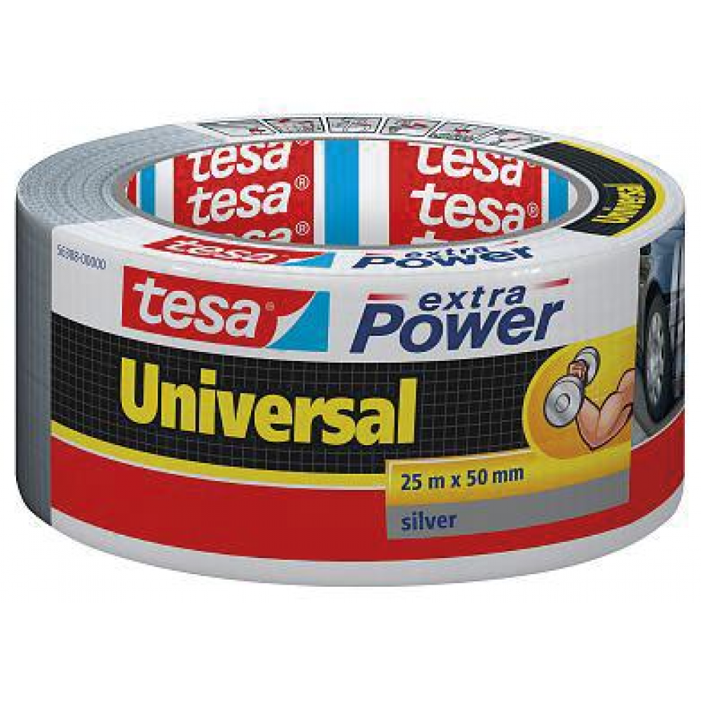 tesa Extra Power Gewebeband silber 25mx50mm Universal