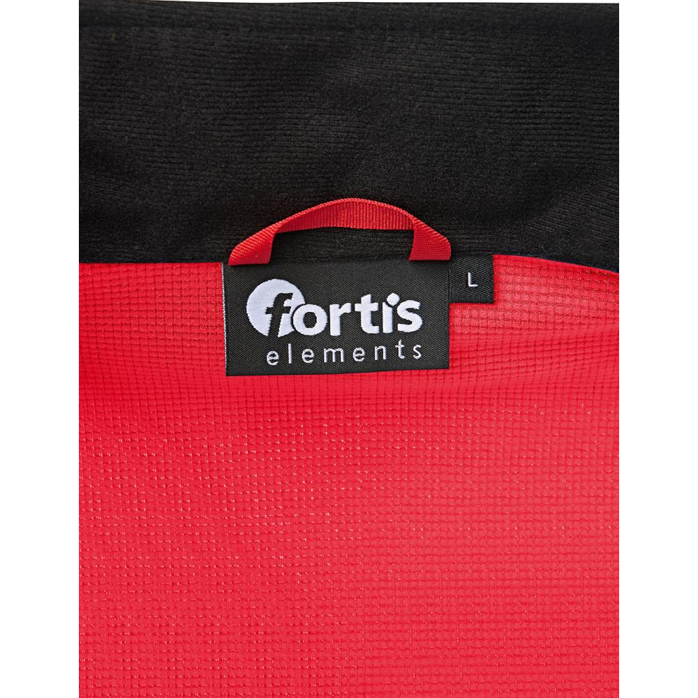 Fleecepullover Gr. XL rot/schwarz meliert Fortis Elements