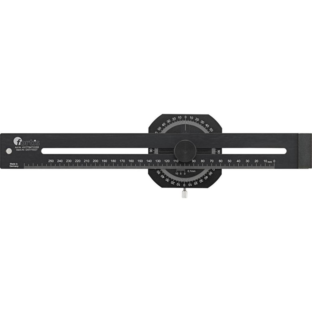 Präzisions-Streichmaß, mit Gradmesser Präzisions-Streichmass 250mm FORTIS