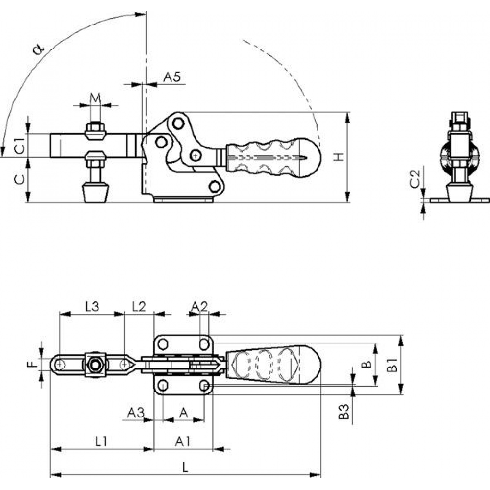 Waagerechtspanner Gr.2