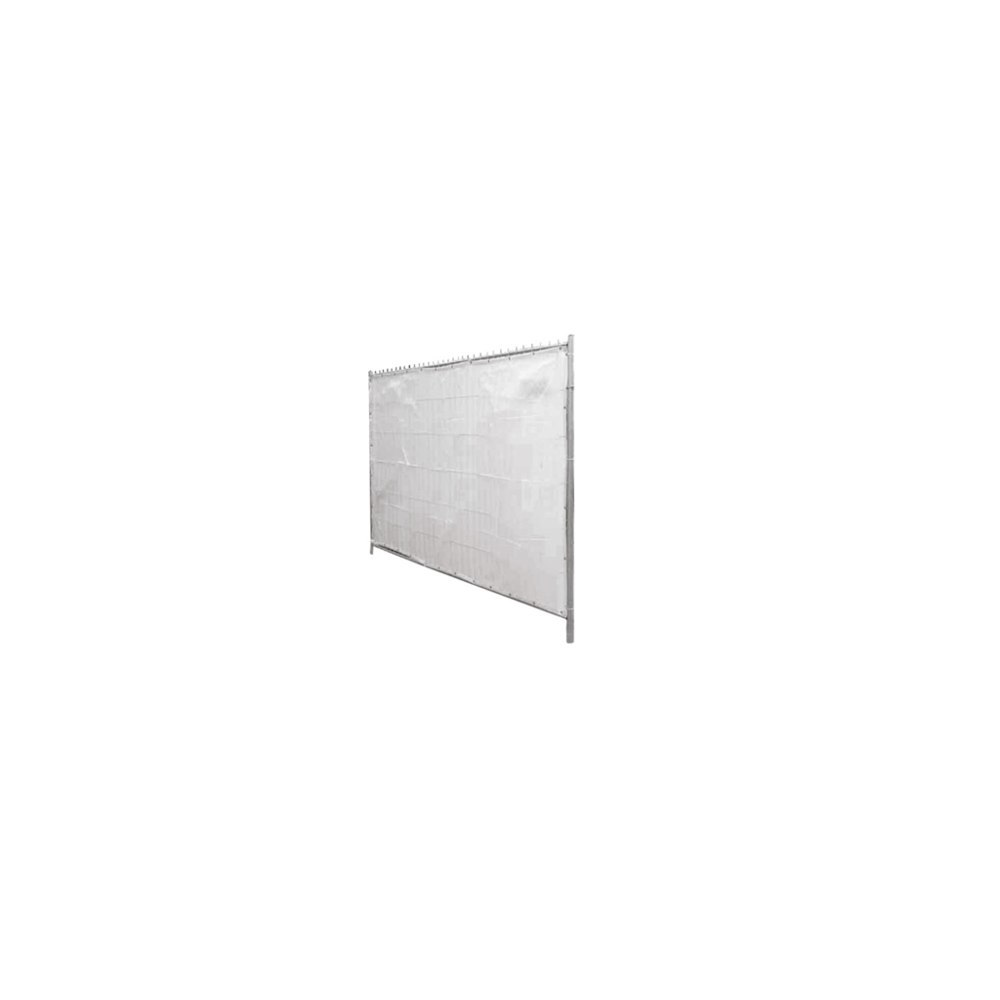Sichtschutzplane weiß, f ür Mobilzäune 3,50m x 2,0