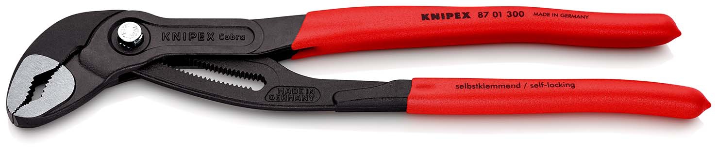 Wasserpumpenzange Cobra 300mm m. KunststoffgriffKNIPEX