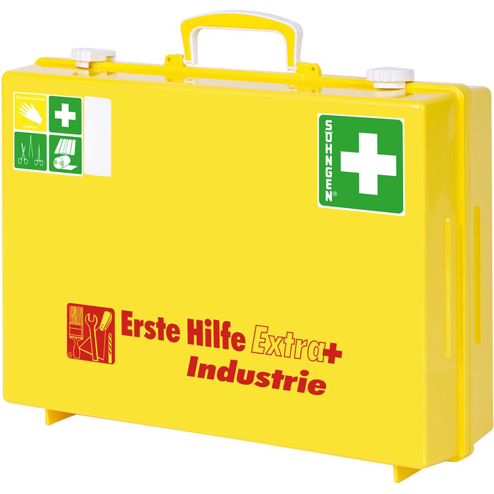 Erste-Hilfe-Koffer Extra Industrie+DIN, 13157 gelb
