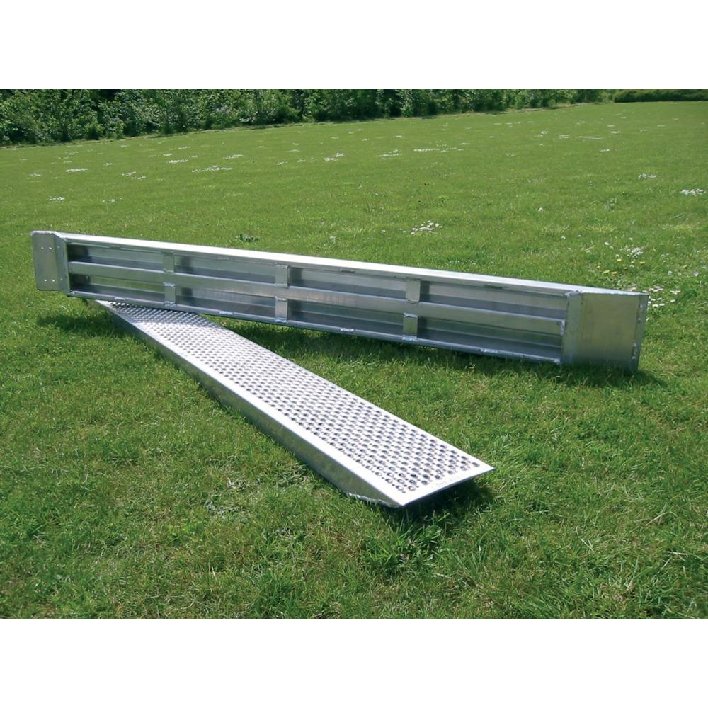 Aluminium-Auffahrrampe Safety Ramps Auffahrschiene o.Rand Alu2000 mm, 1000 kg PAAR