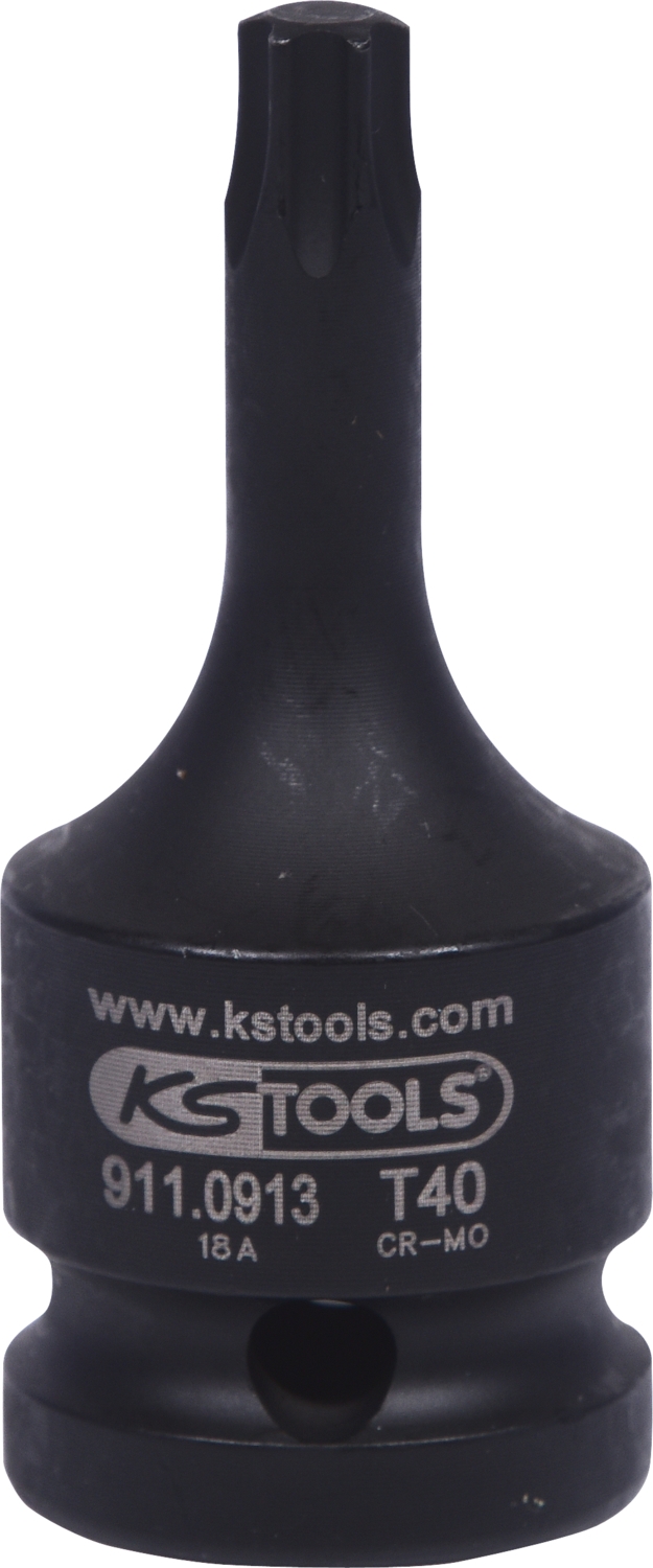 KSTOOLS 1/2" Kraft-Bit-Stecknuss Torx, kurz, T40