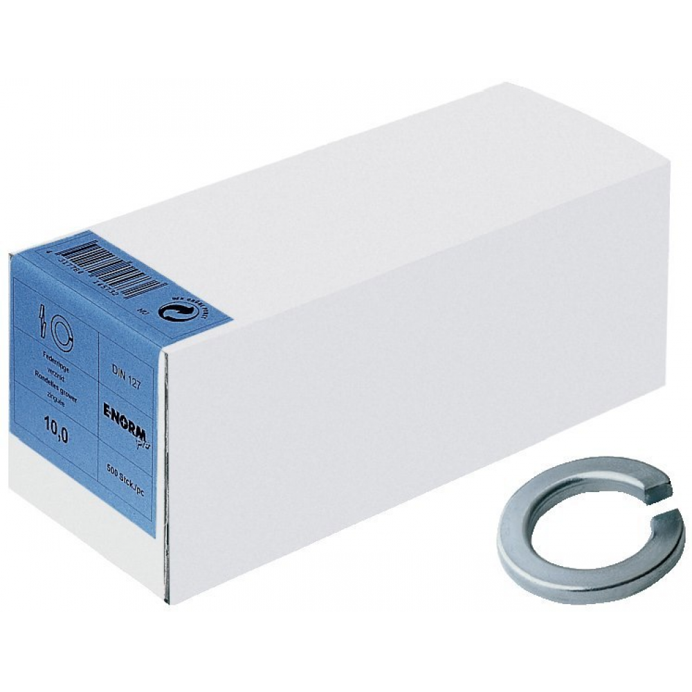 Federring Form B 5 DIN 127 Federstahl galvanisch verzinkt E-NORMpro HP