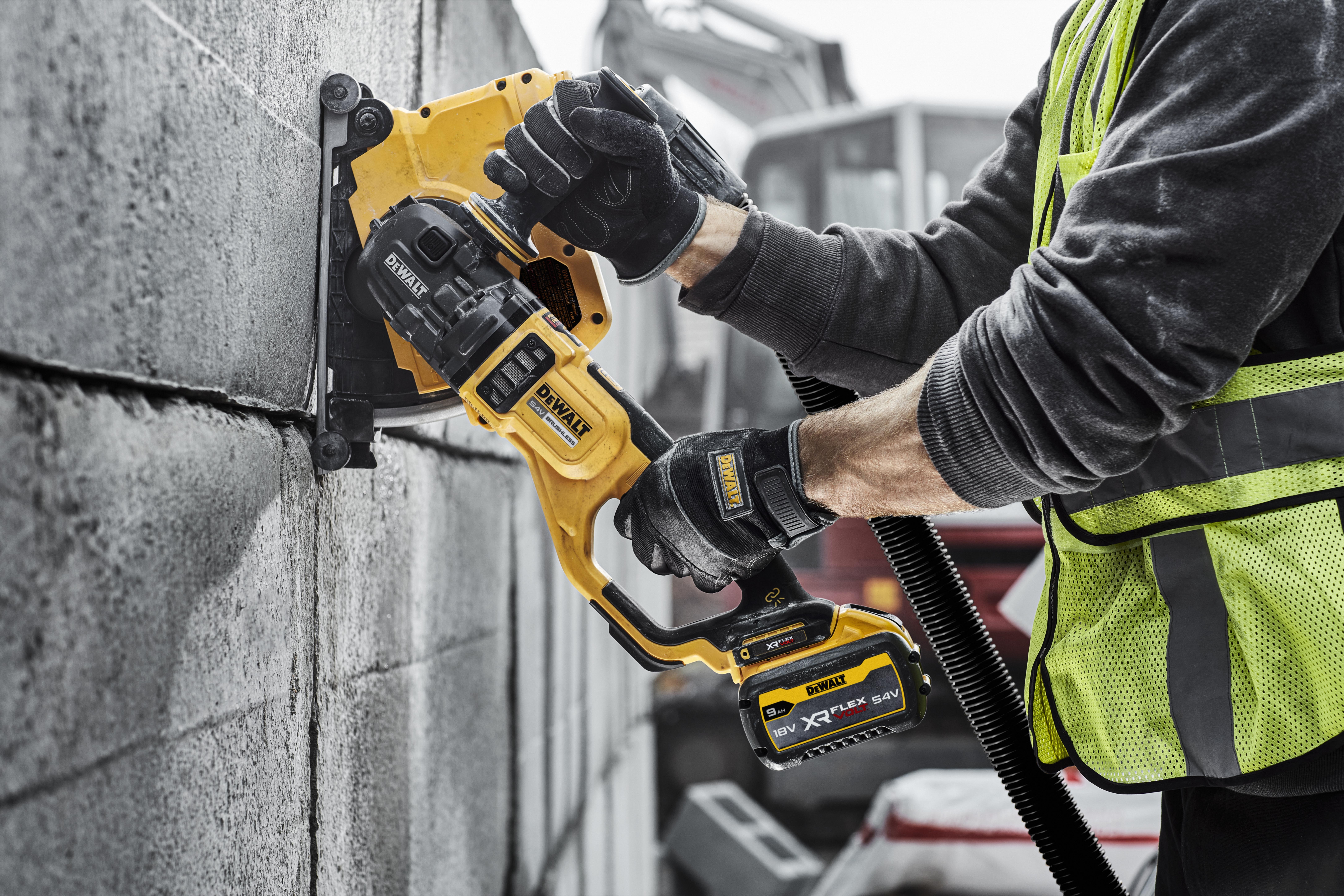 Dewalt DCG460NK-XJ,  Akku-Winkelschl. 230mm, 54V, Basisv., 54 Volt XR FLEXVOLT Akku-Winkelschleifer 230mm - Basisversion in Transportkoffer