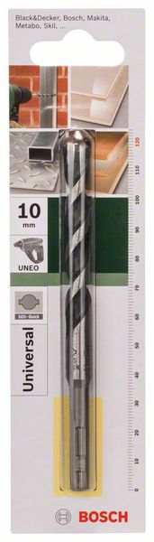 Bosch Mehrzweckbohrer, Universalbohrer, SDS quick, 10 x 70 x 120 mm