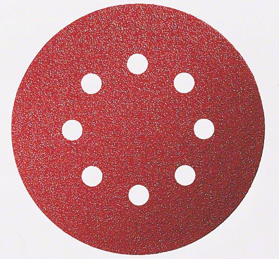 Bosch Schleifblatt C430, 125 mm, 120, 8 Löcher, Klett, 5er-Pack