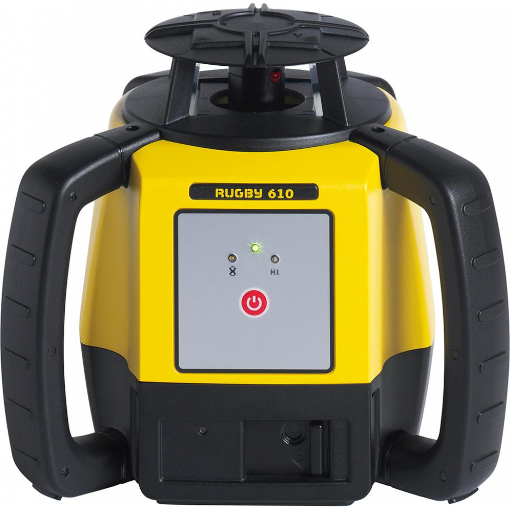 Baulaser Rugby 610 + Rod Eye Rotationslaser RE120, Li-Ion