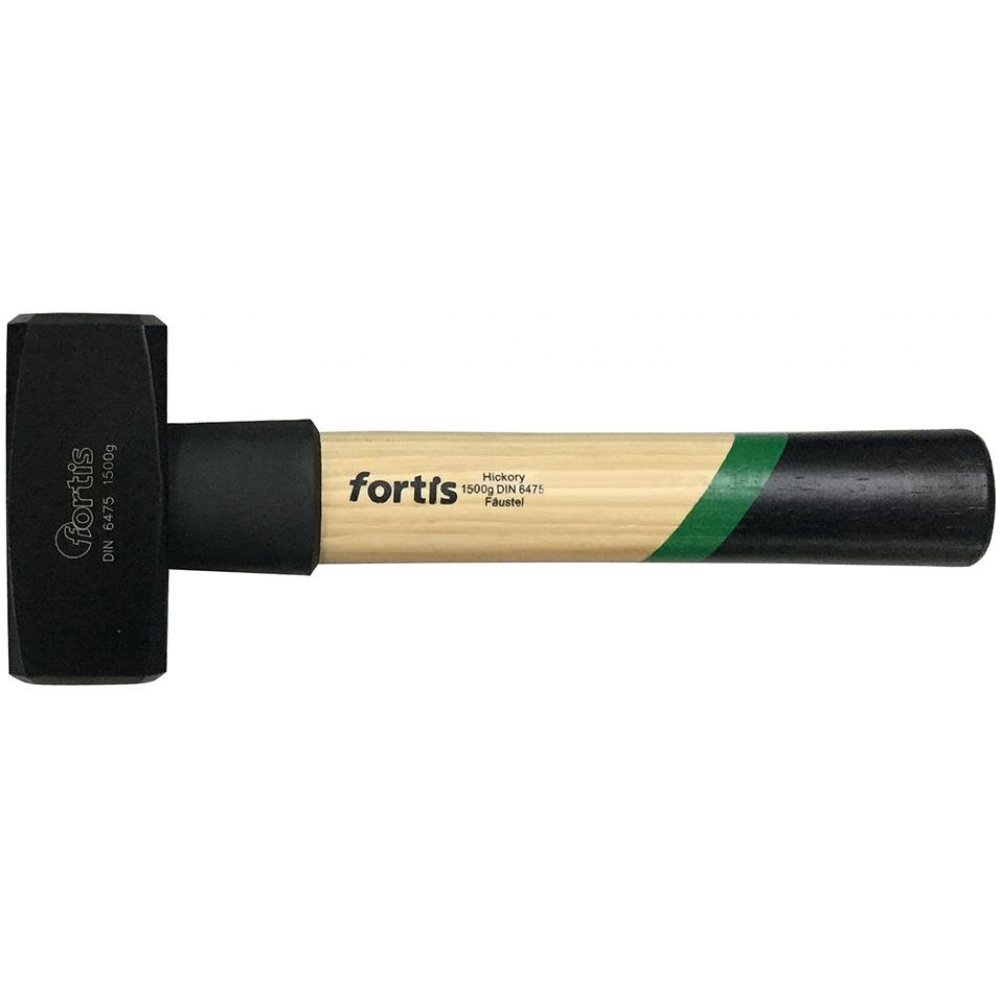 Fäustel mit Stielschutzhülse DIN6475 Hickory 1500g Stielschutz FORTIS