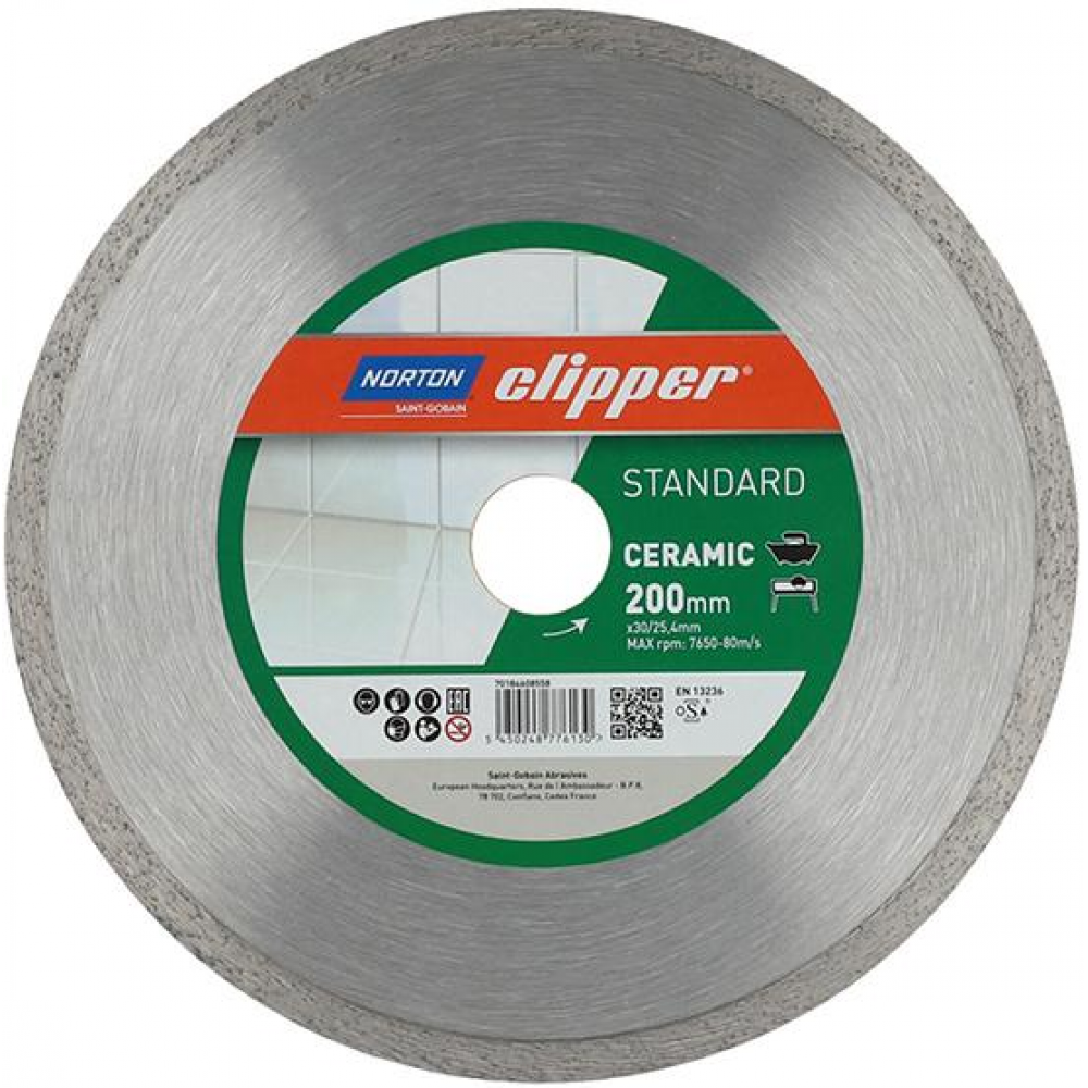 Diamant-Trennscheibe Standard Ceramic Diamantscheibe 200