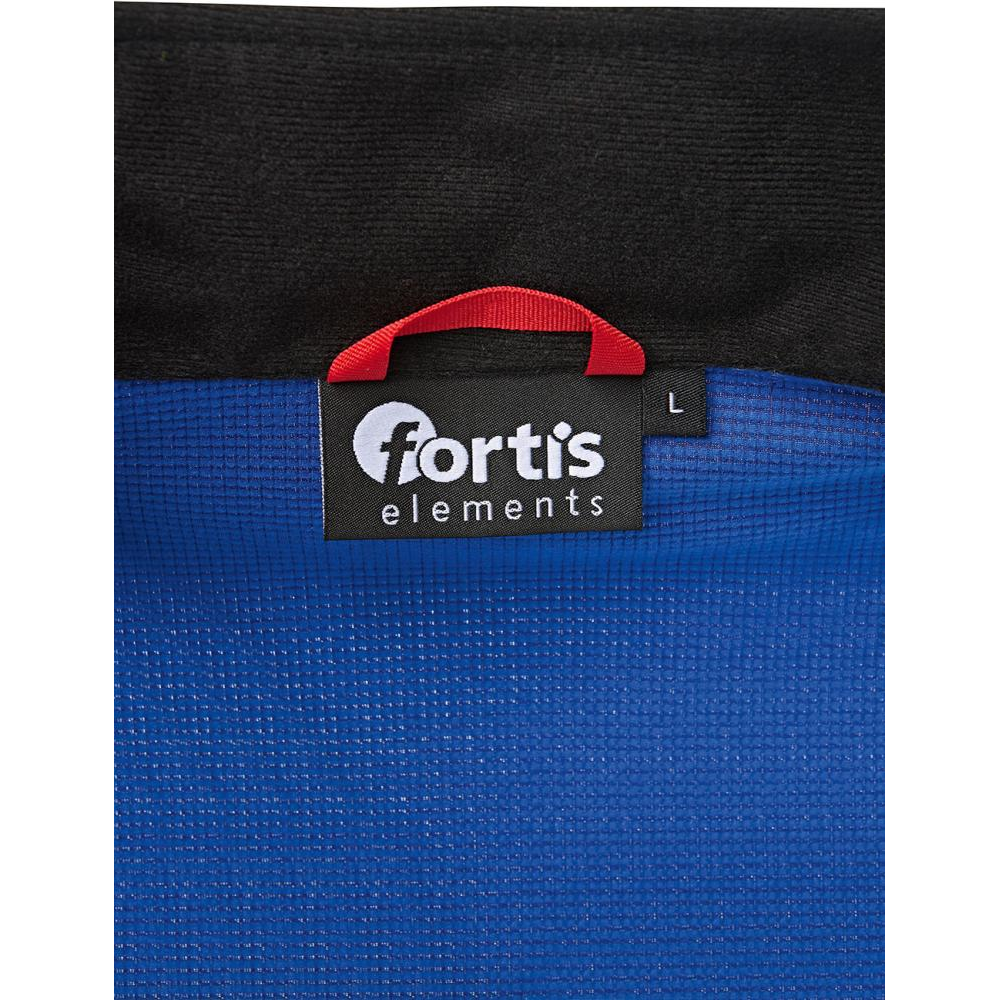 Fleecepullover Gr. S kornblau/schwarz meliert Fortis Elements