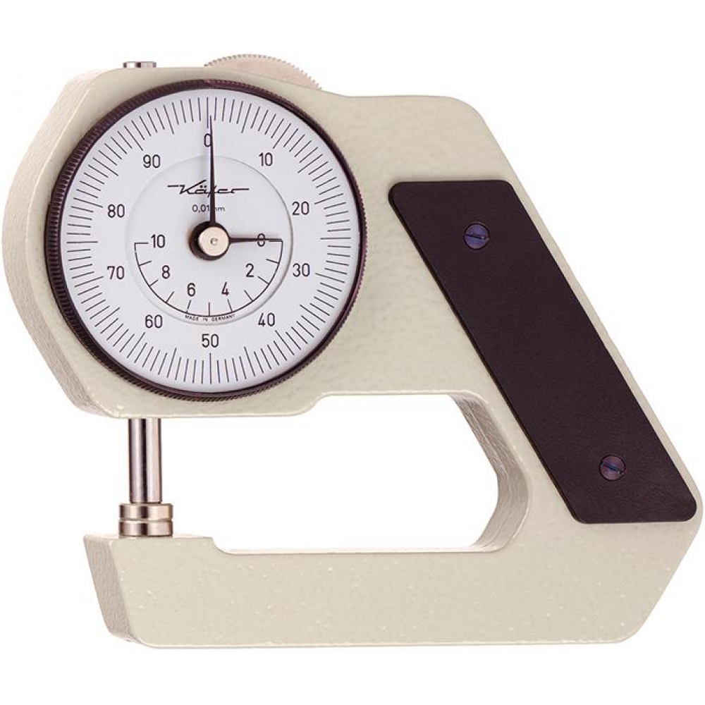 Taschen-Dickenmessgerät Dickenmessgerät J45 Bügeltiefe 45mm KÄFER