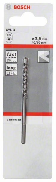 Bosch Betonbohrer CYL-3, Durchmesser 3,5 mm. Für Bohrmaschinen/Schrauber