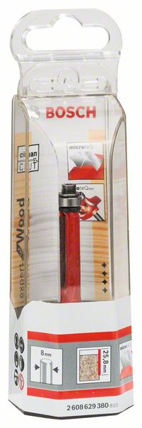 Bosch Bündigfräser Expert for Wood Laminate, 8 mm, D1 9,5 mm, L 25,8 mm, G 71,5 mm