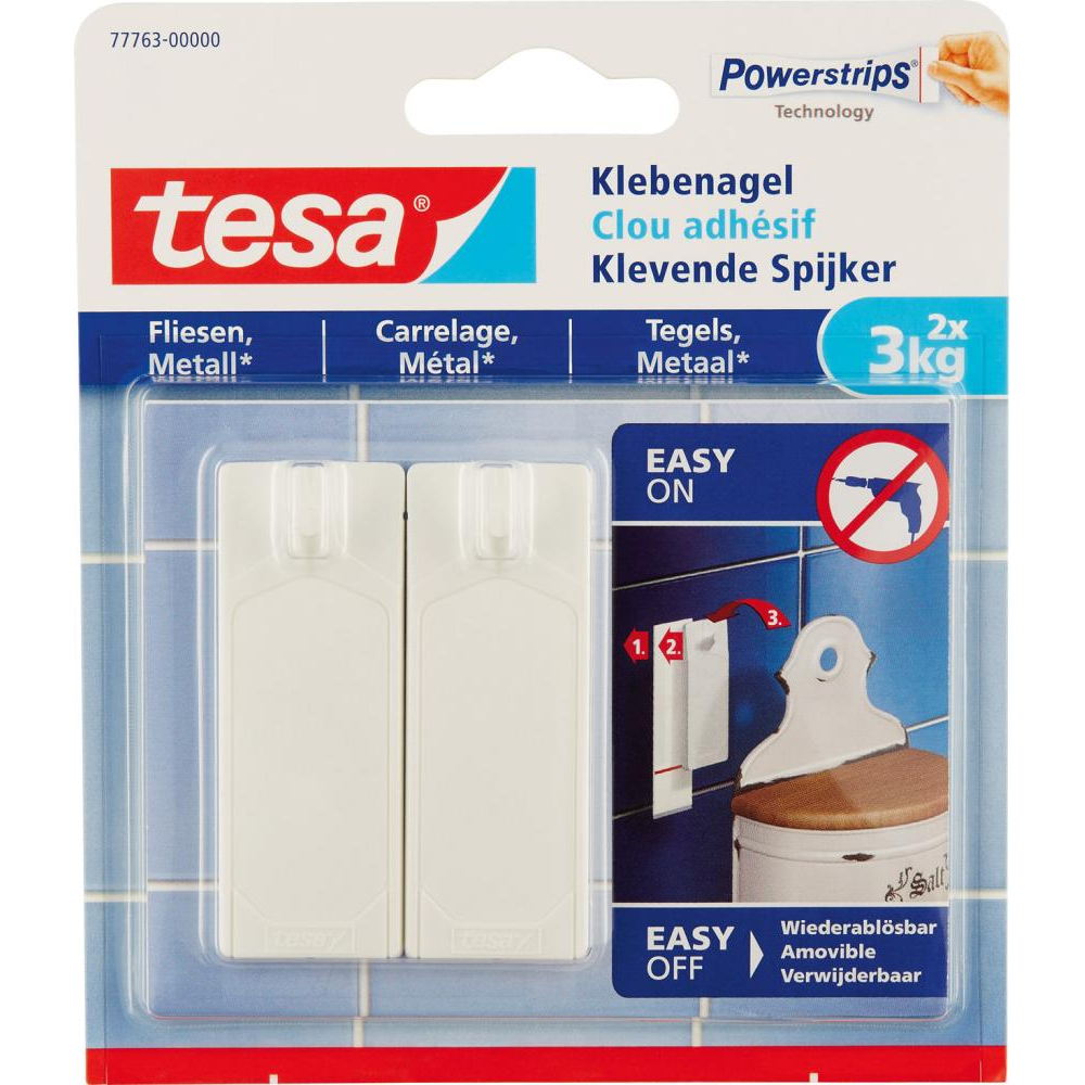 tesa Klebenagel Fliesen für Haftkraft 3 kg