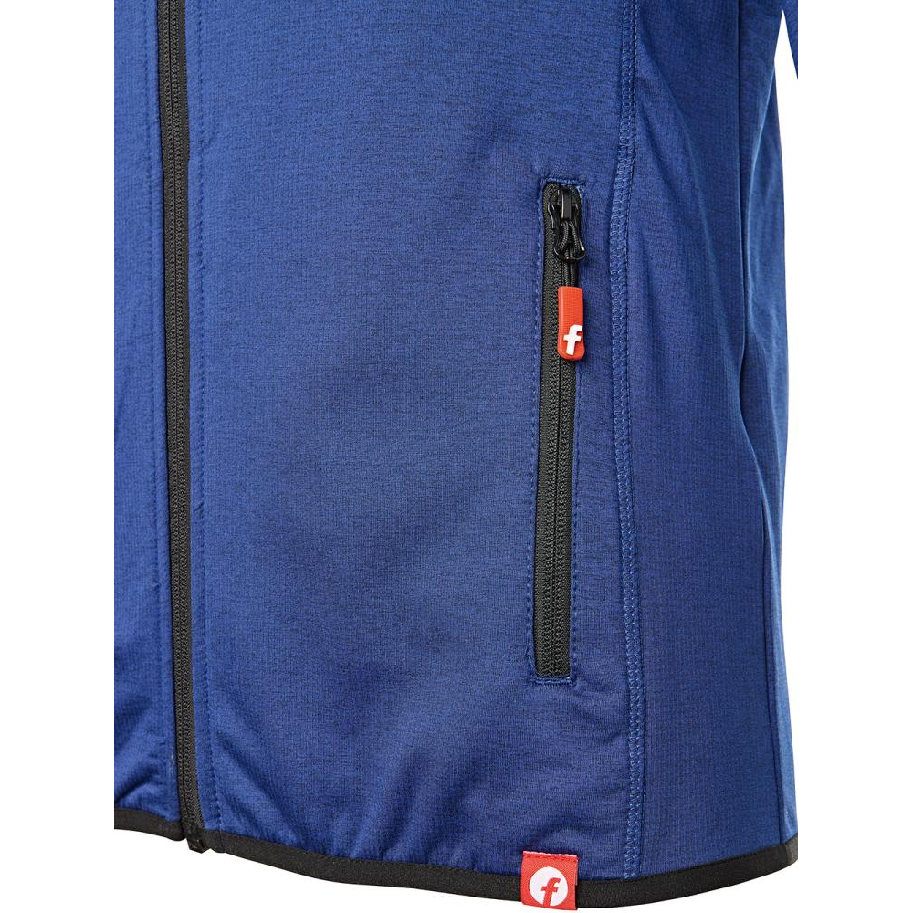 Tech-Fleecejacke Gr. 2XL kornblau/schwarz meliert Fortis Elements