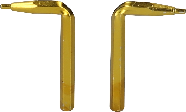 KSTOOLS Spitzenpaar für Doppelgelenk-Sicherungszangen, 1,0 mm, 90° abgewinkelt