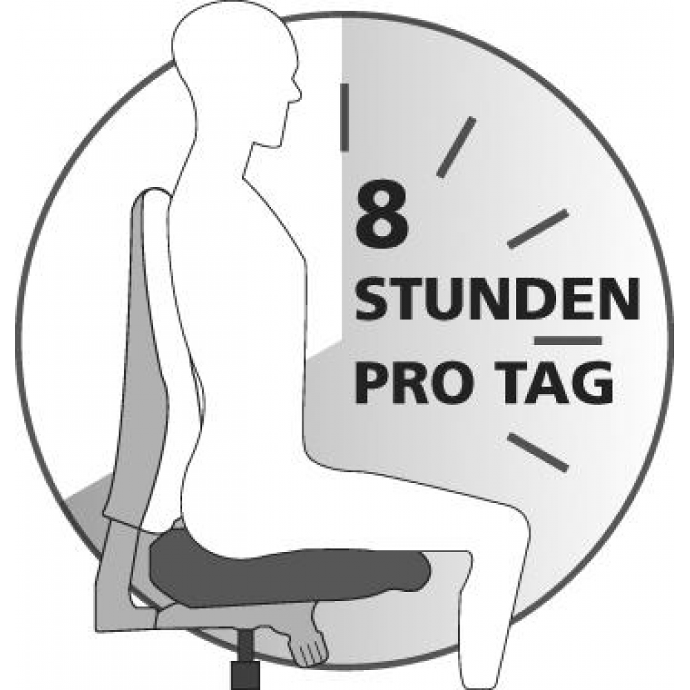 Besucherstuhl Modell Visit 20 Bes.-Stuhl Visit20 m.Polster/Netz,schwarz