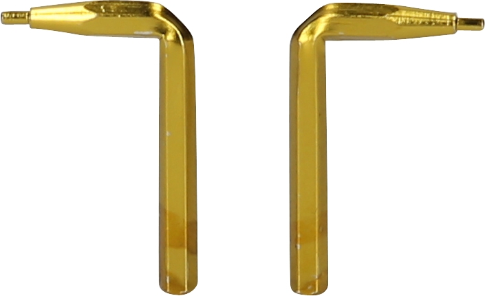KSTOOLS Spitzenpaar für Doppelgelenk-Sicherungszangen, 1,0 mm, 90° abgewinkelt