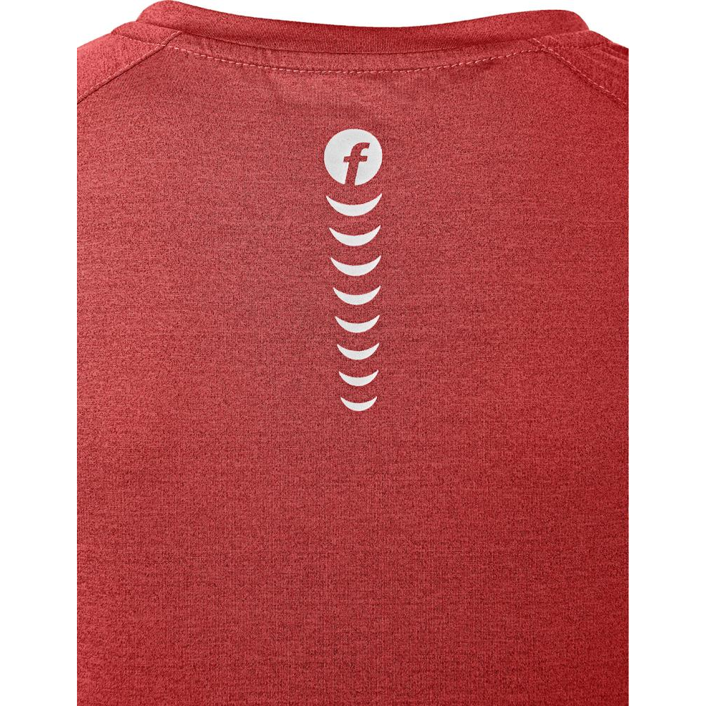 T-Shirt Gr. M bordeaux/schwarz meliert Quick Dry Fortis Elements