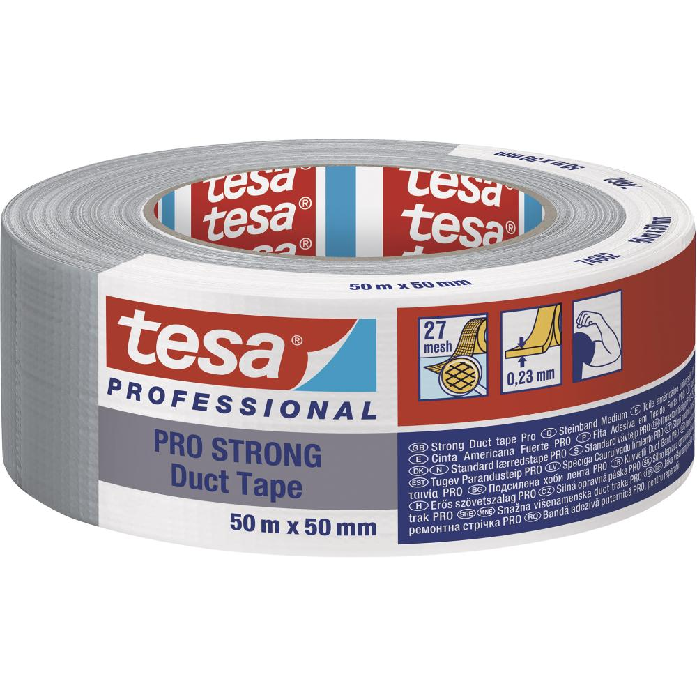 tesa Duct Tape PRO STRONG 74662 silber 50m:50mm