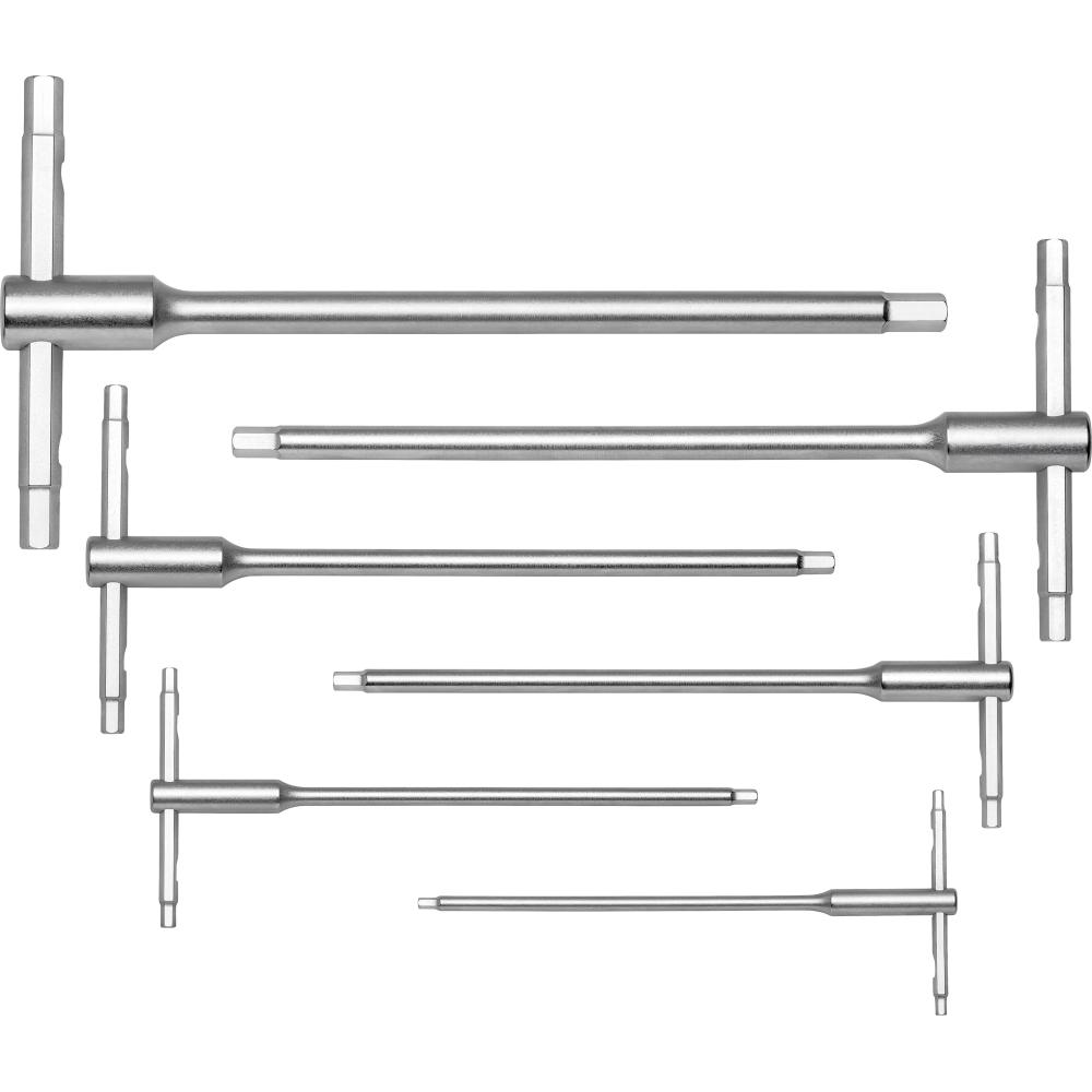 Schraubendreher-Satz mit Gleitquergriff für 6-kant-Schrauben, Nr. PB 1204 T-Griff-Schraubendreher- Satz Gleitgriff 6-teilig 3-10mm Swiss Tools