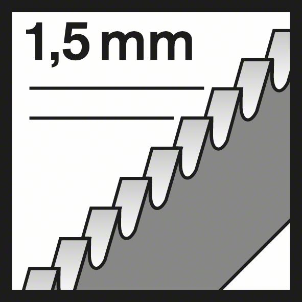 Bosch Stichsägeblatt T 118 EOF Flexible for Metal, 3er-Pack